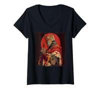 Womens Historical Knights Templar Christian Crusade Warrior V-Neck T-Shirt