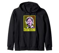 Womens History Month Nurse Florence Nightingale Nursing Zip Hoodie