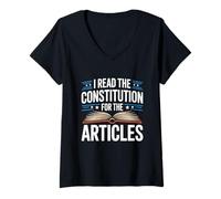 Women's History Teachers Read The Constitution V-Neck T-Shirt