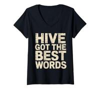 Womens Hive Got The Best Words Spelling Competition Student - V-Neck T-Shirt