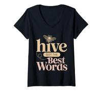 Womens Hive Got The Best Words Spelling Competition Student --- V-Neck T-Shirt