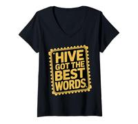 Womens Hive Got The Best Words Spelling Competition Student |- V-Neck T-Shirt