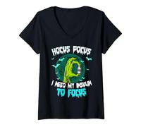 Women's Hocus Pocus I Need My Insulin to Focus V-Neck T-Shirt