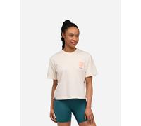 Women's Hoka Collage Gpx T-Shirt in Alabaster, Size Medium