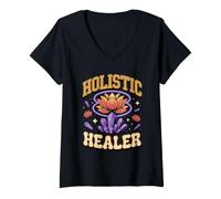 Women's Holistic Healer Reiki Energy Healing V-Neck T-Shirt