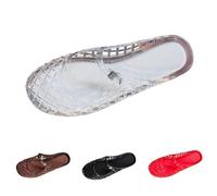 Women's Hollow Flat Jelly Sandals Bird Nest Ballet Soft Plastic Shoe