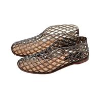 Women's Hollow Flat Jelly Sandals Bird-Nest Ballet Soft Plastic Shoe
