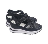 Women'S Hollow Out Breathable Platform Wedge Sandals Sneakers,Criss Cross Sandals Women,Slingback Non Slip Sole Sandal,Adjustable Hook And Loop Ankle Strap Slides,Solid Colour Walking Slides