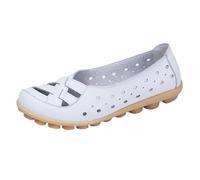 Women's Hollow Out Comfortable Loafers,Flats Sandals Slip-On Walking Shoes for Women Loafers Moccasins Round Head Flat Walk Office Indoor Outdoor Gift for Women (10 White,5)