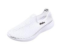 Women's Hollow Out Mesh Breathable Summer Soft Comfortable Slip On Shoes