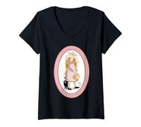 Women's Holly Hobbie A Sunny Smile is Always in Style V-Neck T-Shirt