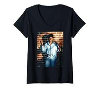 Womens Hollywood Shuffle Actor Robert Townsend by Michael Grecco V-Neck T-Shirt