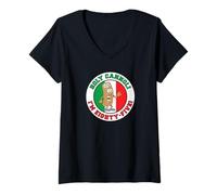Womens Holy Cannoli I'm Eighty-Five Italian Flag Colors V-Neck T-Shirt
