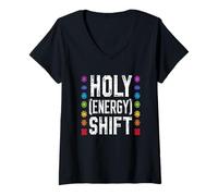 Women's Holy Energy Shift Chakra Meditation Yoga V-Neck T-Shirt