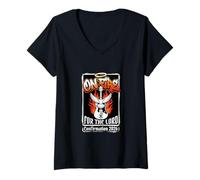 Women's Holy Spirit Confirmation Latin Mass Catholic V-Neck T-Shirt