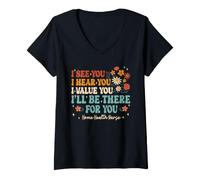 Women's Home Health Nurse V-Neck T-Shirt