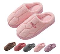 Womens Home Slippers Womens Fluffy Slippers Slip On Faux Fur Lined Sliders Comfy Scuff Slipper Memory Foam House Shoes Winter Indoor Shoes For Ladies Non-Slip Bedroom Sliders Cozy Warm Slides