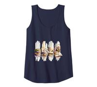 Womens Homebody Book Lover Cozy Cats Candles Bookish Aesthetic Tank Top