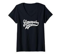 Womens Homeopathy Humor - Poisons V-Neck T-Shirt