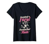 Women's Homeschool Mom Homeschooling Mama Home Teacher V-Neck T-Shirt
