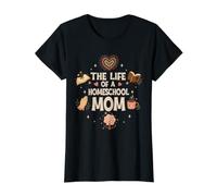 Women's Homeschool Mom Homeschooling Mama Home Teacher Value Graphic T-Shirt