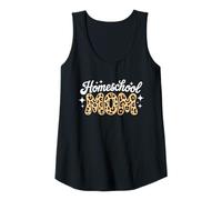 Womens Homeschool Mom Leopard Homeschool Mama Women Tank Top