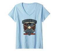 Women's Homestead Grays Vintage Baseball V-Neck T-Shirt