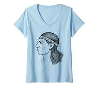 Womens Honduras Billete Catracho Latino Honduran Copan Indio Maya V-Neck T-Shirt