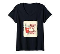 Womens Honk for a Drink Speech for Festive Vibes V-Neck T-Shirt