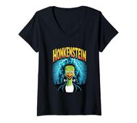 Womens Honkenstein Goose Halloween V-Neck T-Shirt