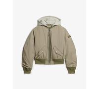 Superdry Hooded Ma1 Bomber Jacket Green L Woman