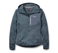 Women's hooded fleece Rab Ascendor Gris M