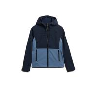 Women's hooded hiking jacket Superdry Colourblock Bleu M