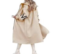 Women's Hooded Long Sleeve Knitted Sleeves Patchwork Casual Jacket, Casual Knitted Sleeve Outerwear with Pockets (Apricot,Medium)