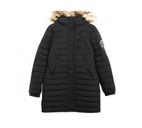 Superdry Fuji Mid Length Puffer Jacket Black S Woman