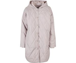Women's hooded parka Urban Classics Oversized Diamond Quilted Gris M