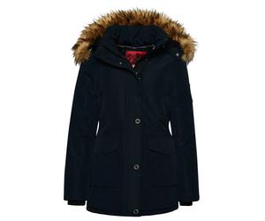 Women's hooded parka with synthetic fur Superdry Everest Blue XS