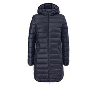 Women's Hooded Puffer Jacket with Zippered Pockets QS Bleu M