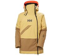 Women's hooded ski jacket Helly Hansen Powchaser Asym Beige L