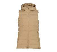 Women's hooded sleeveless zip-up jacket CMP Beige M