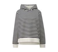 Women's Hooded Striped Sweatshirt with Printed Detail s.Oliver Bleu 44