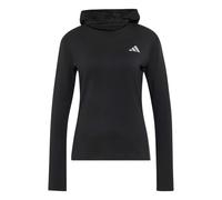 adidas Women's Adi365 Running Essentials Winterized Hooded Long Sleeve Sweatshirt, black, XS