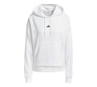 adidas Women's ESSENTIALS SMALL LOGO FRENCH TERRY HOODIE, white/black, L