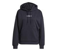 Adidas Essentials Linear French Terry Hoodie Black L Woman