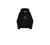 Alpha Industries Women's Basic BL Mirror Leo Hoodie, Black, M