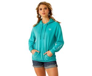 Women's hooded sweatshirt Ariat Logo 2.0 Bleu S