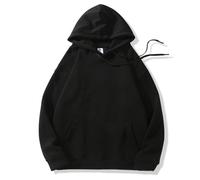 Women's Hooded Sweatshirt, Drawstring Pocket Pullover with Long Sleeve, Loose Comfortable Fit(Black,XXX-Large)