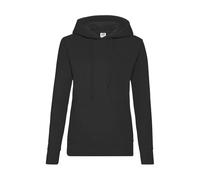 Women's hooded sweatshirt Fruit of the Loom Classic Noir L