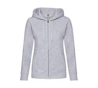 Women's hooded sweatshirt Fruit of the Loom Premium Gris M