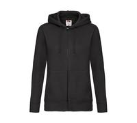 Women's hooded sweatshirt Fruit of the Loom Premium Noir M